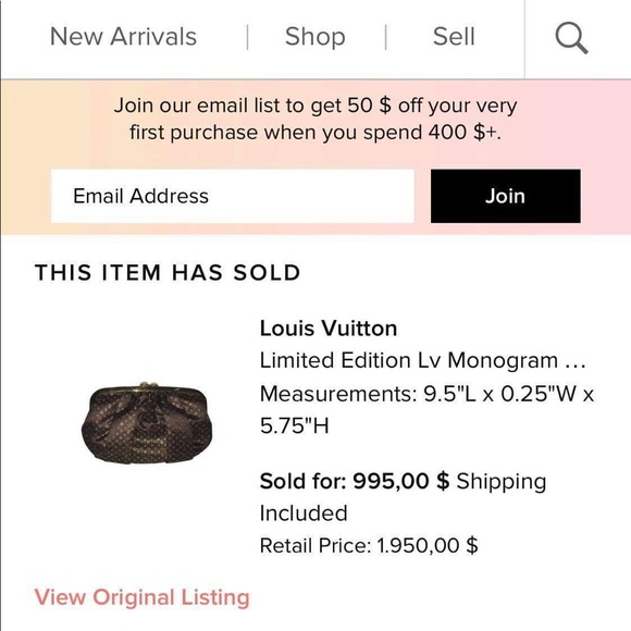 LOUIS VUITTON AUMONIERE CHAIN HAND BAG MONOGRAM - Picture 7 of 8